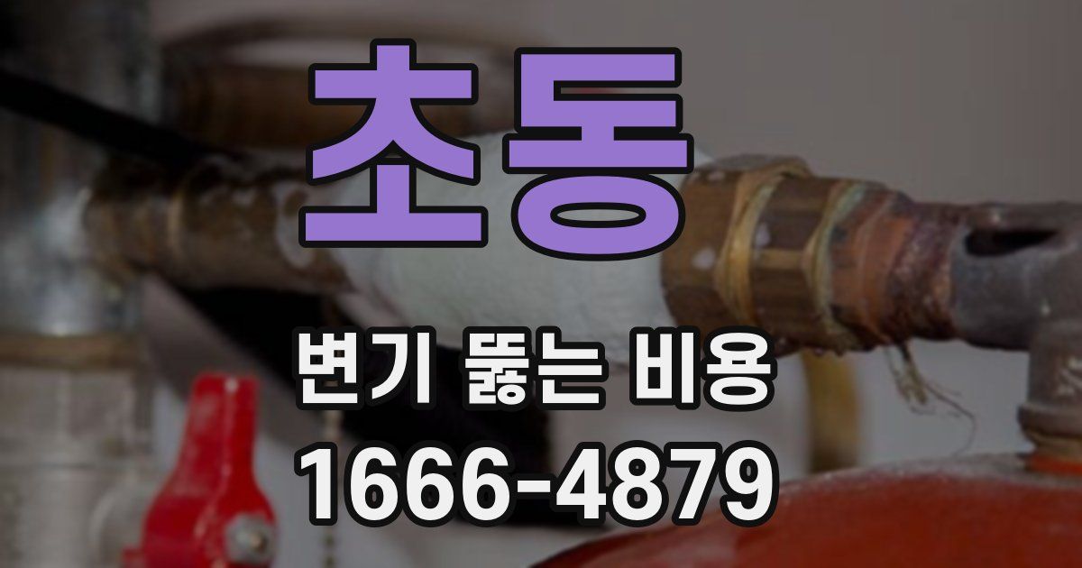 초동 변기 뚫는 비용