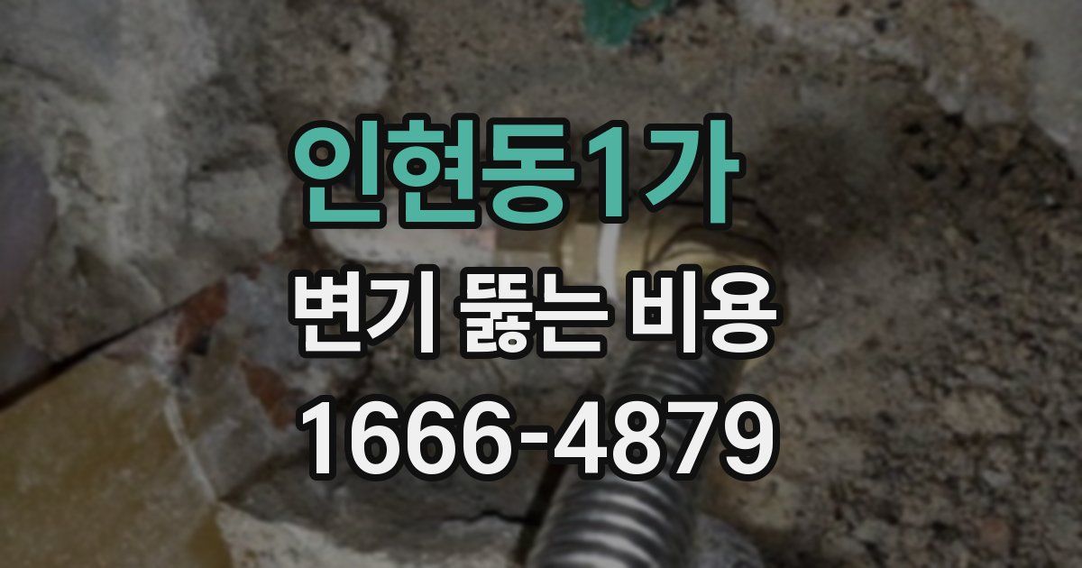 인현동1가 변기 뚫는 비용
