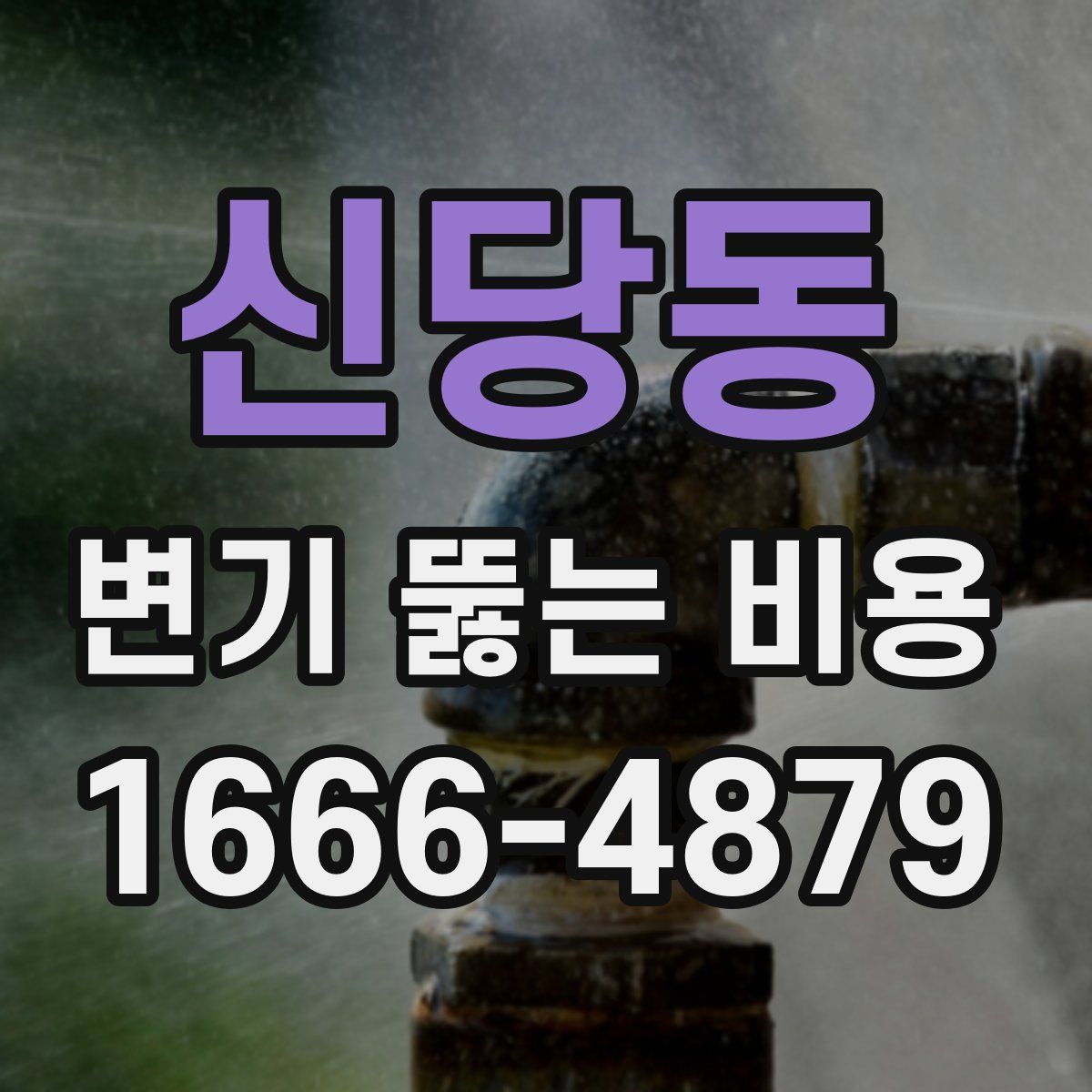 신당동 변기 뚫는 비용