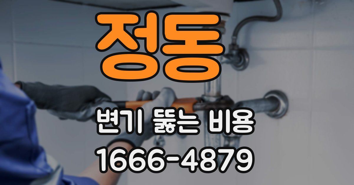 정동 변기 뚫는 비용