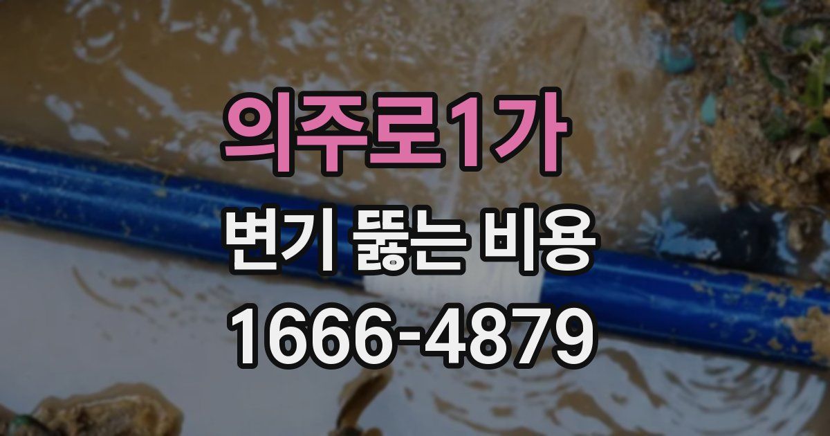 의주로1가 변기 뚫는 비용