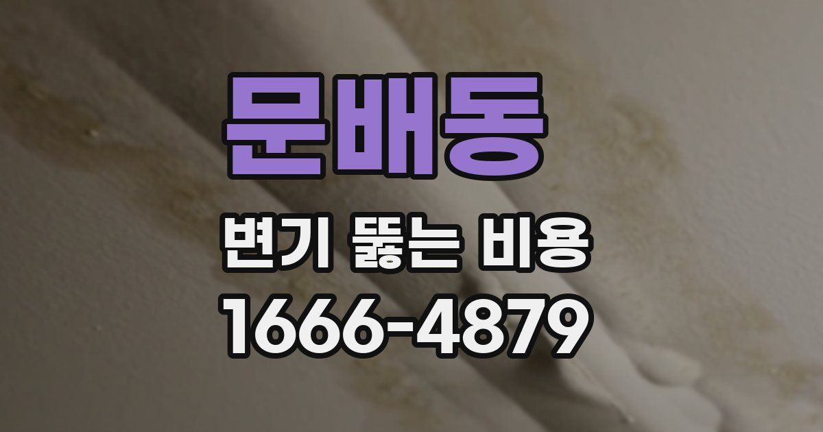 문배동 변기 뚫는 비용