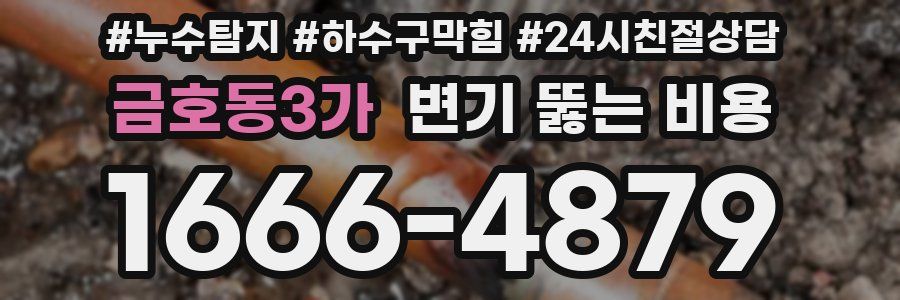금호동3가 변기 뚫는 비용