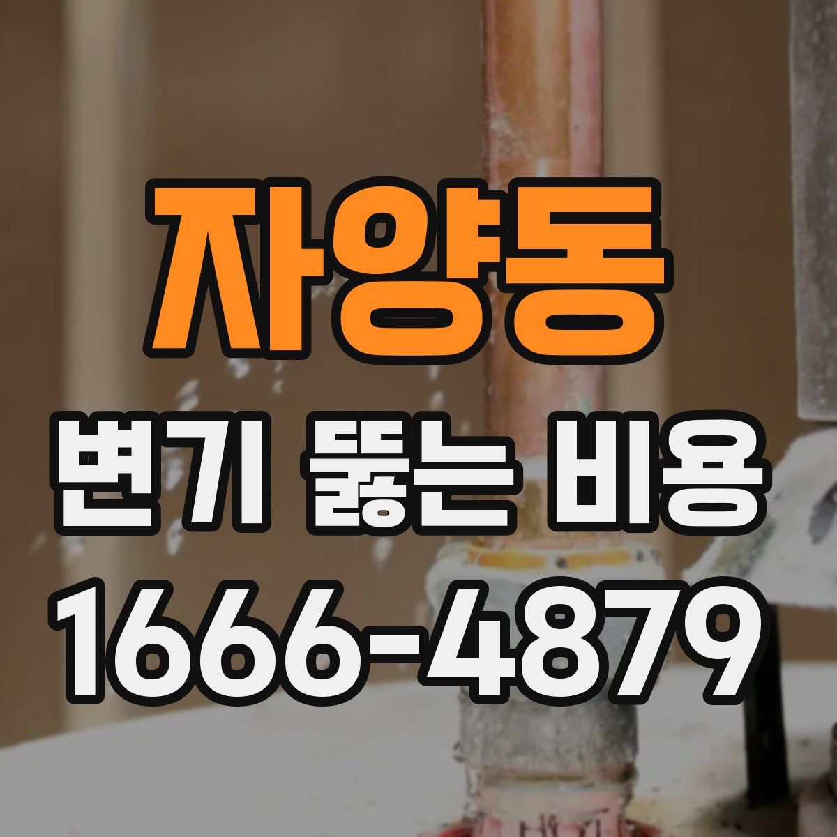 자양동 변기 뚫는 비용