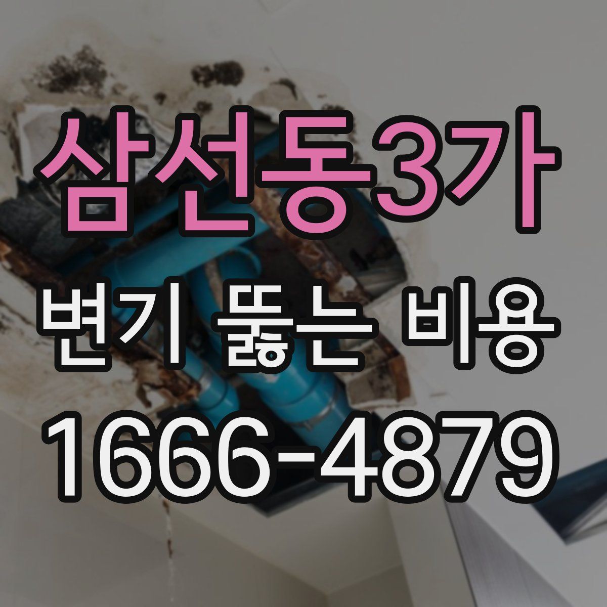 삼선동3가 변기 뚫는 비용