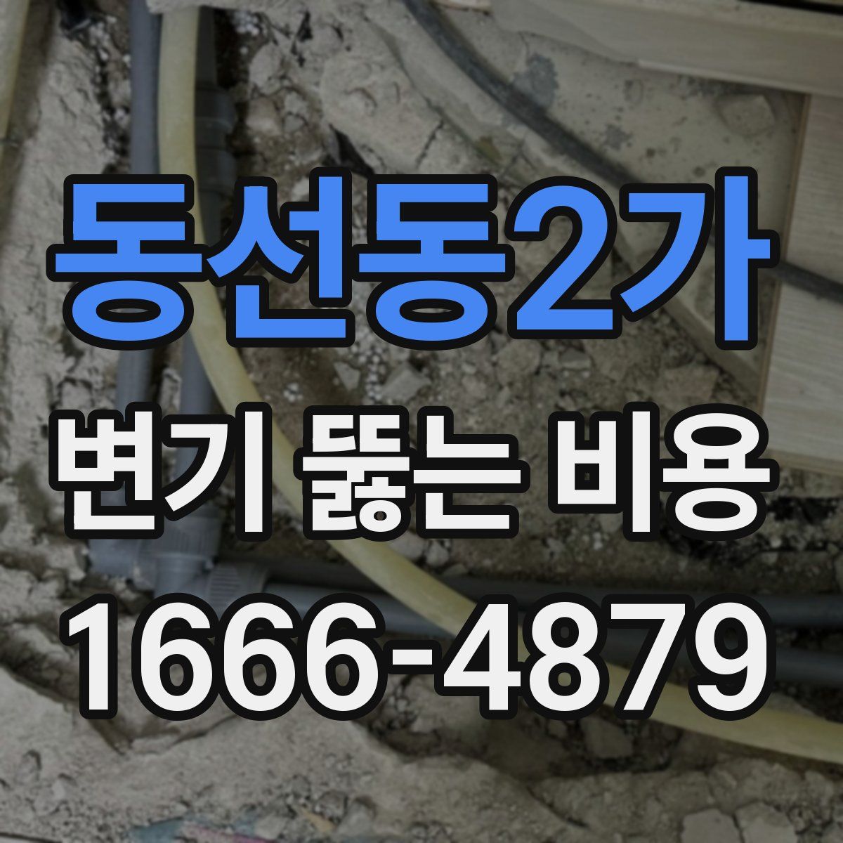 동선동2가 변기 뚫는 비용