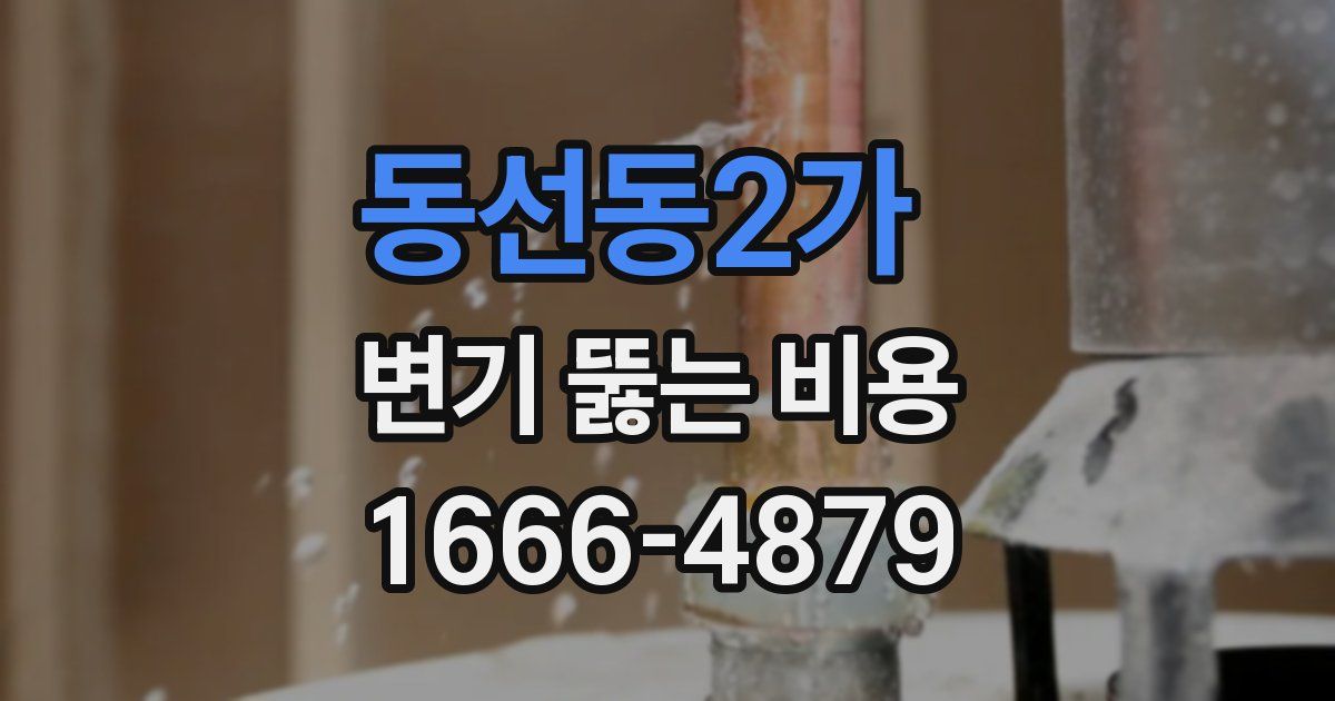 동선동2가 변기 뚫는 비용