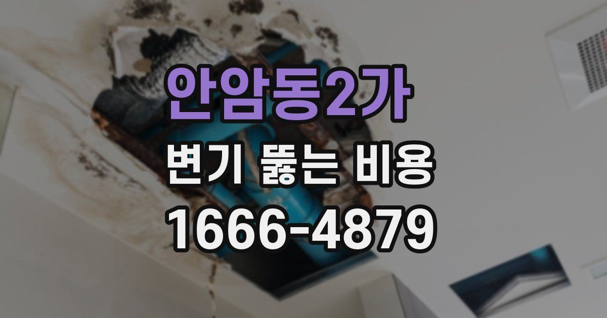 안암동2가 변기 뚫는 비용