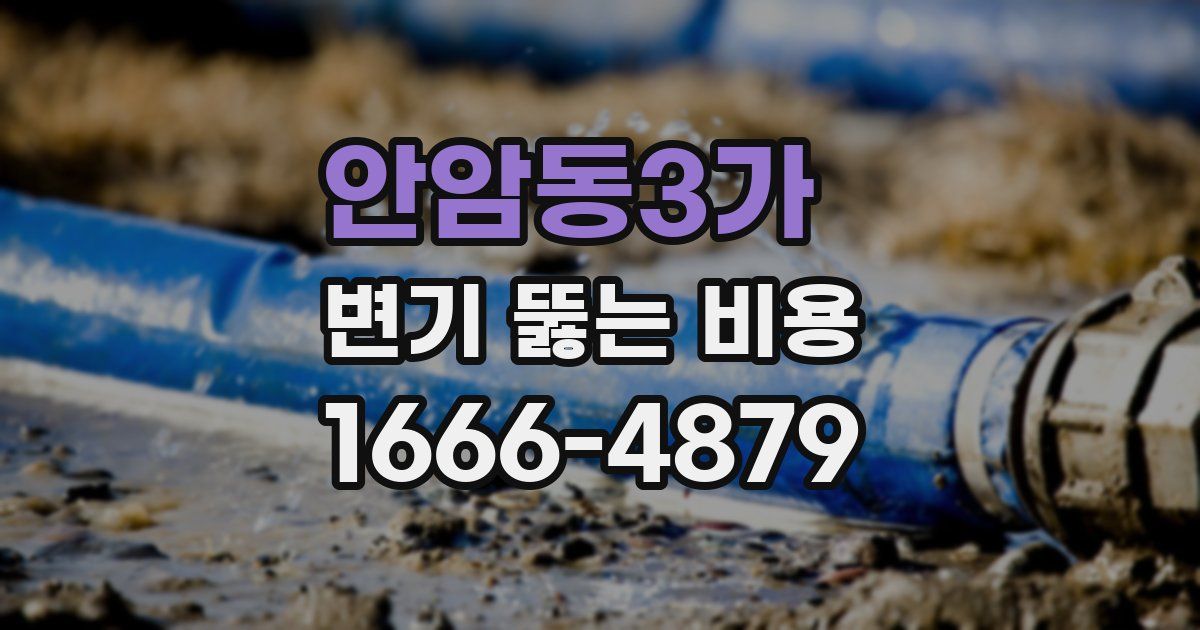 안암동3가 변기 뚫는 비용
