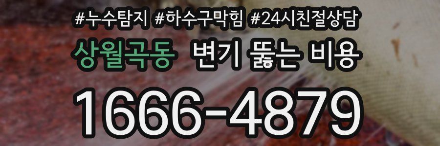 상월곡동 변기 뚫는 비용