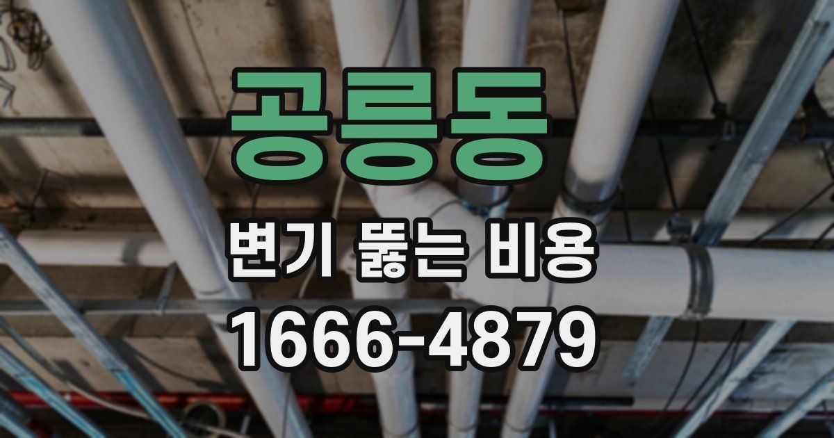 공릉동 변기 뚫는 비용