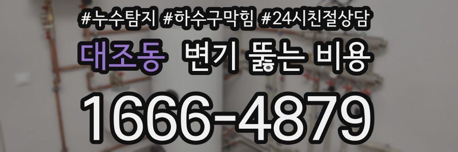 대조동 변기 뚫는 비용