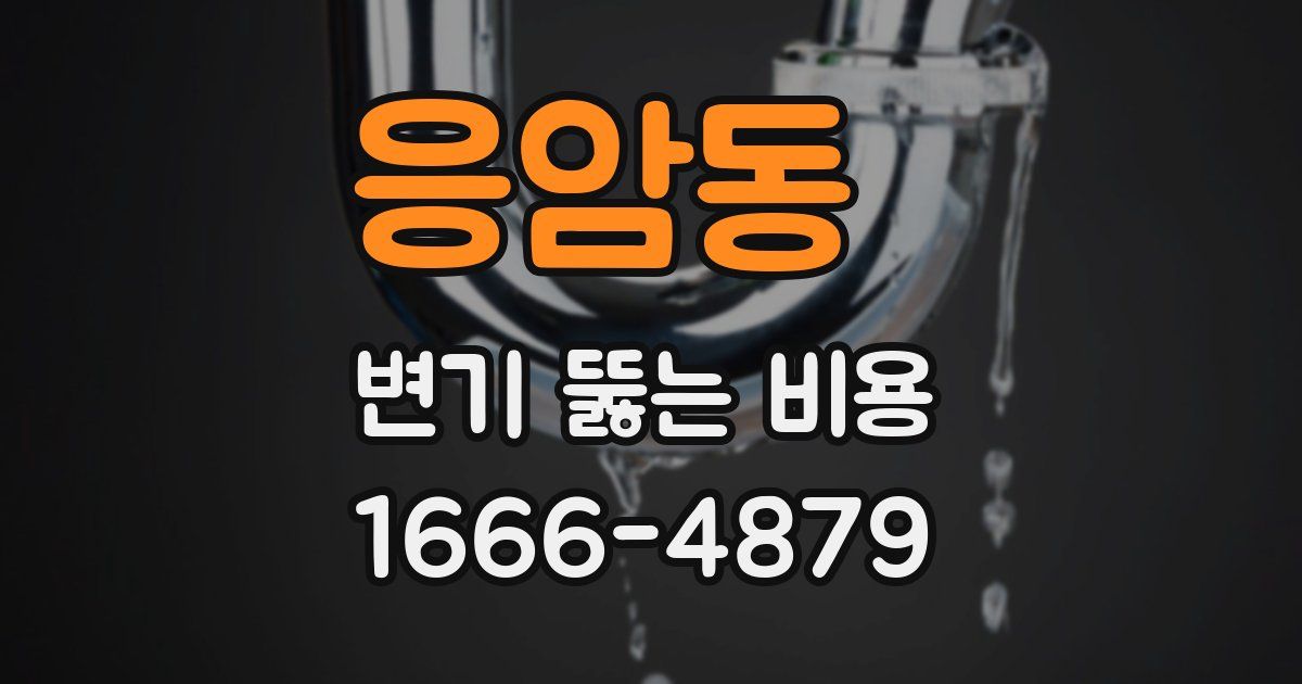 응암동 변기 뚫는 비용