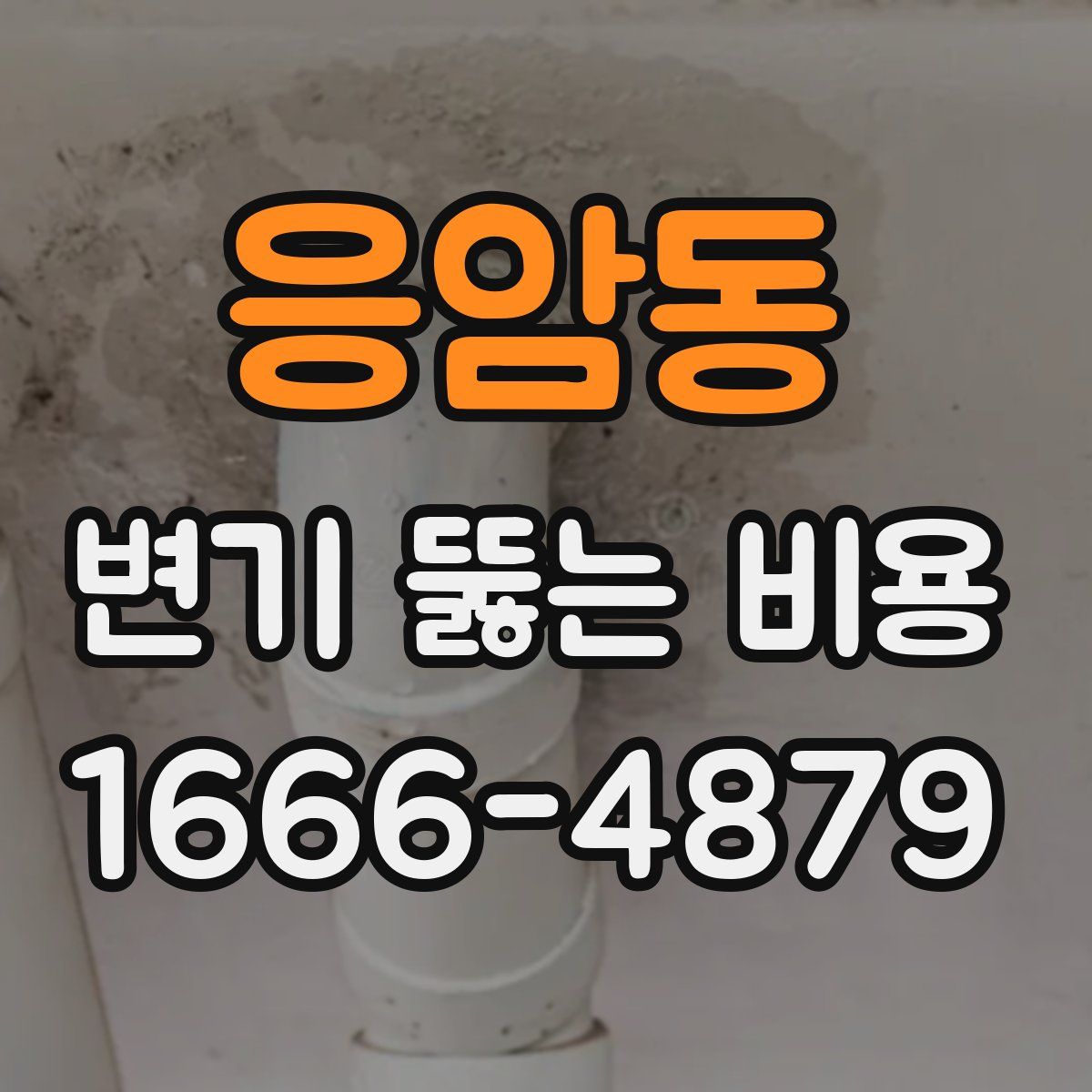 응암동 변기 뚫는 비용