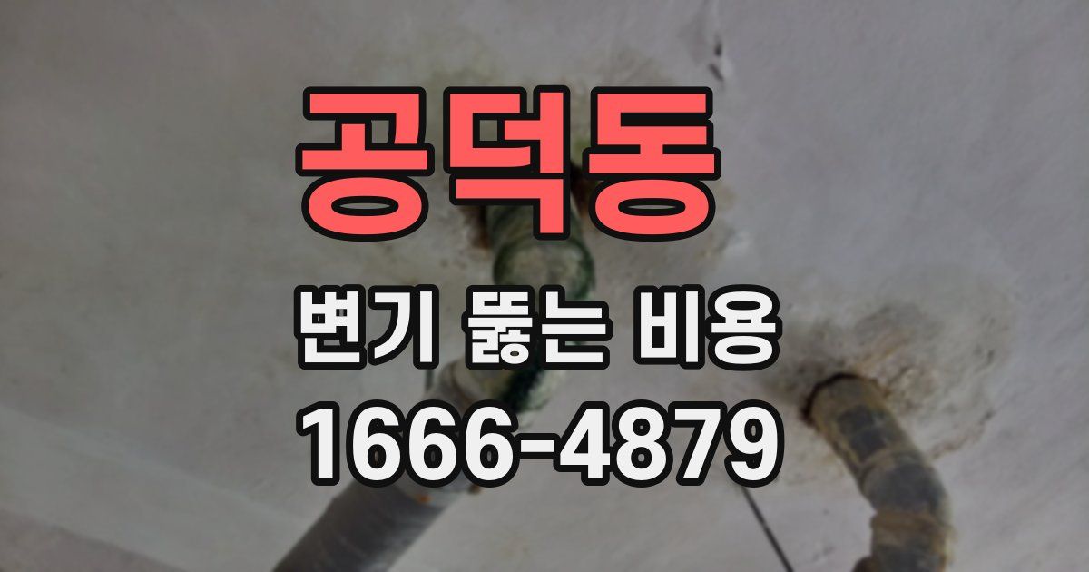공덕동 변기 뚫는 비용