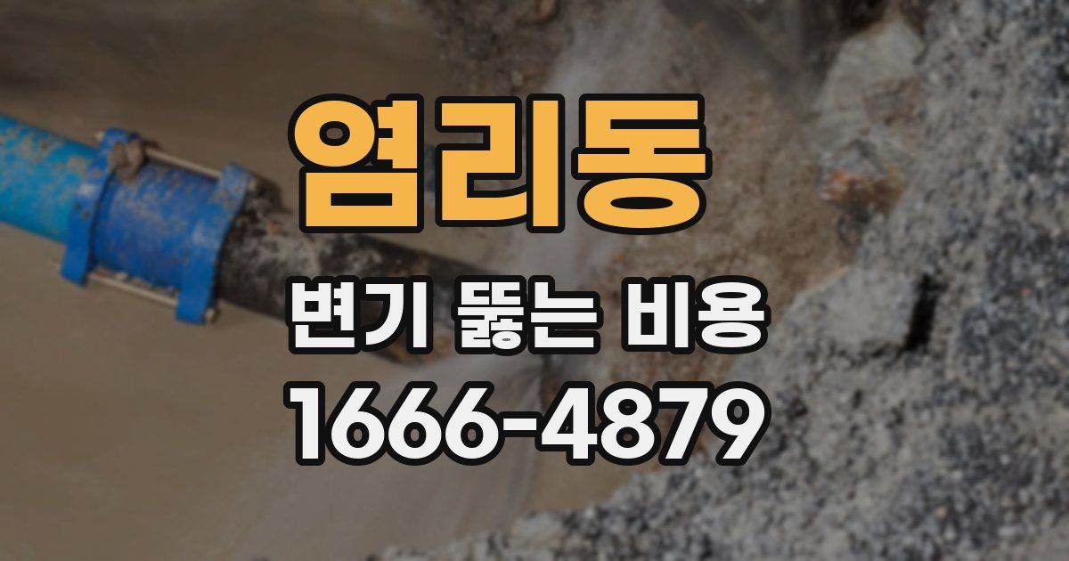 염리동 변기 뚫는 비용