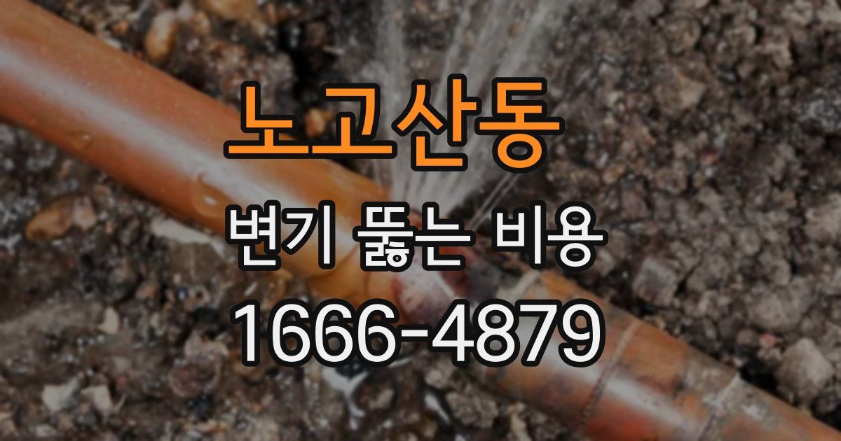 노고산동 변기 뚫는 비용