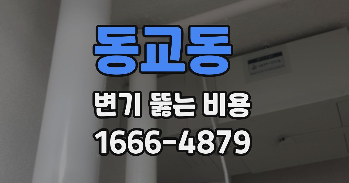 동교동 변기 뚫는 비용