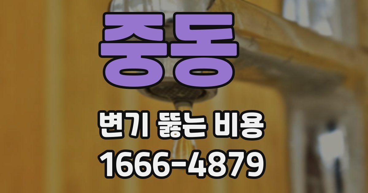 중동 변기 뚫는 비용