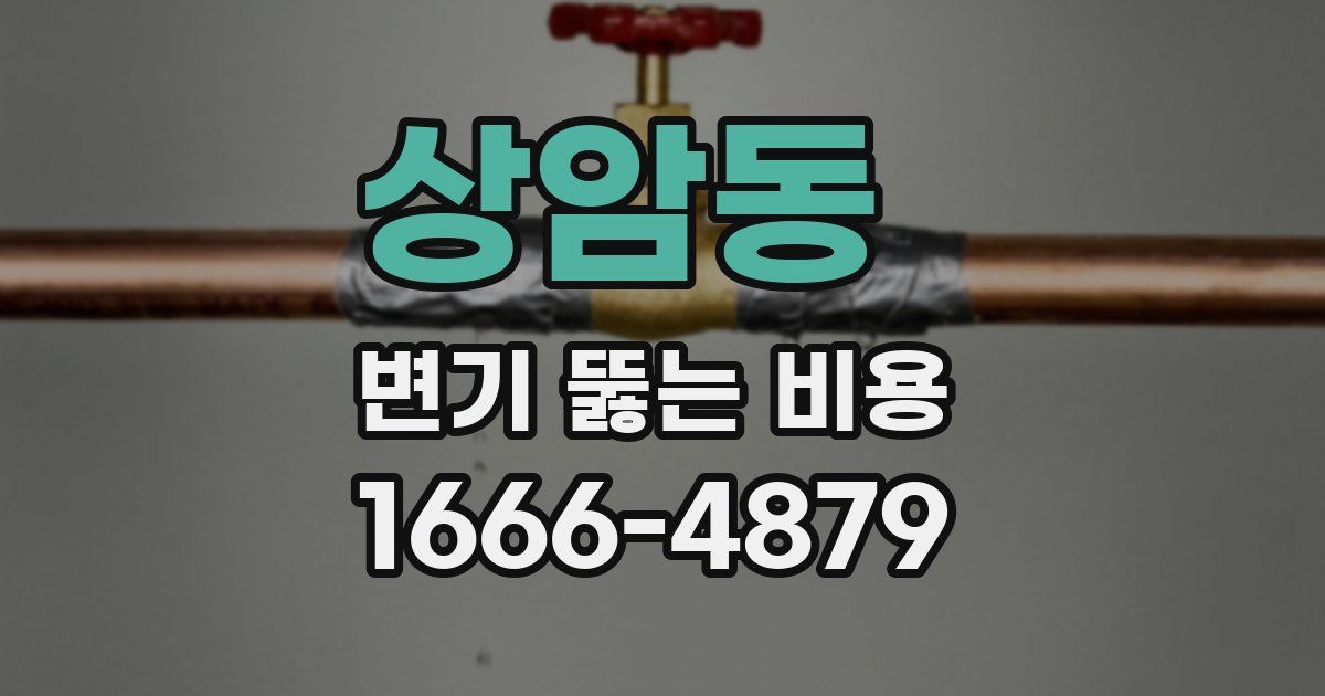 상암동 변기 뚫는 비용