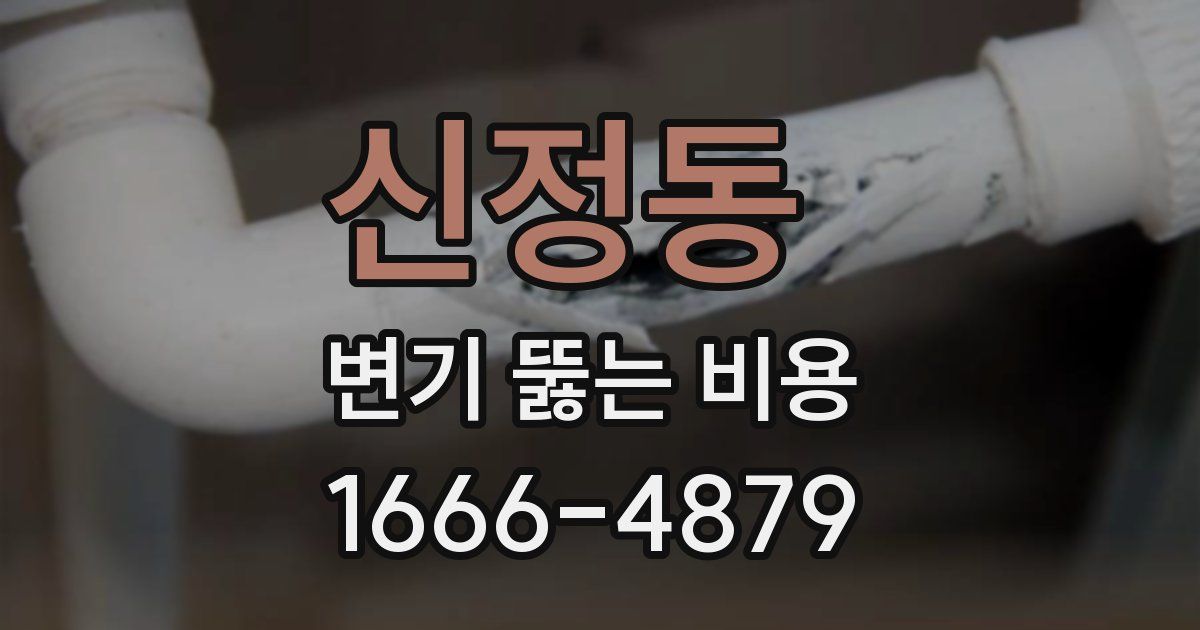 신정동 변기 뚫는 비용