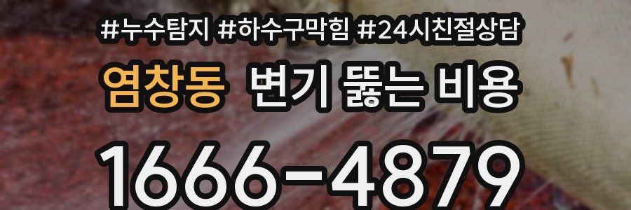염창동 변기 뚫는 비용