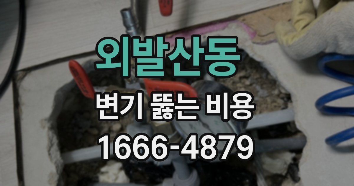 외발산동 변기 뚫는 비용