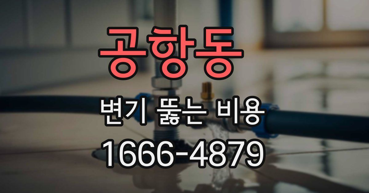공항동 변기 뚫는 비용