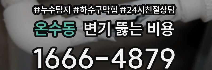 온수동 변기 뚫는 비용