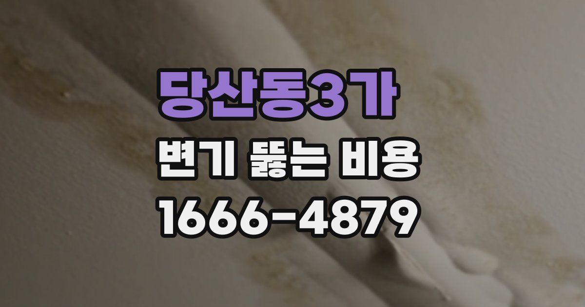 당산동3가 변기 뚫는 비용