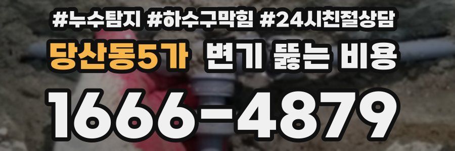 당산동5가 변기 뚫는 비용