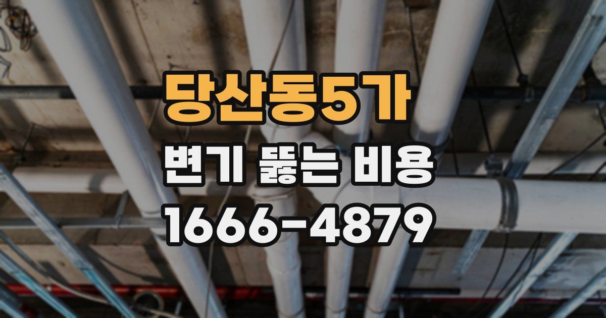 당산동5가 변기 뚫는 비용