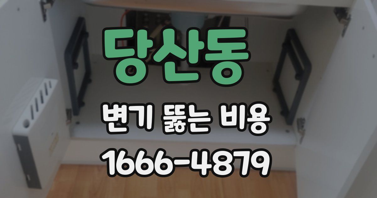 당산동 변기 뚫는 비용