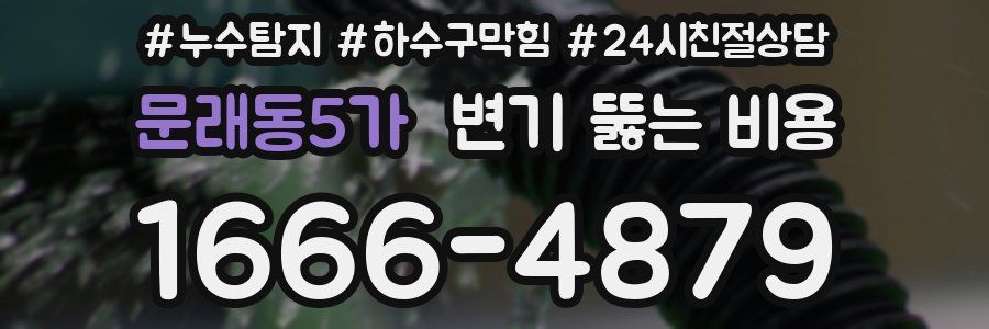 문래동5가 변기 뚫는 비용