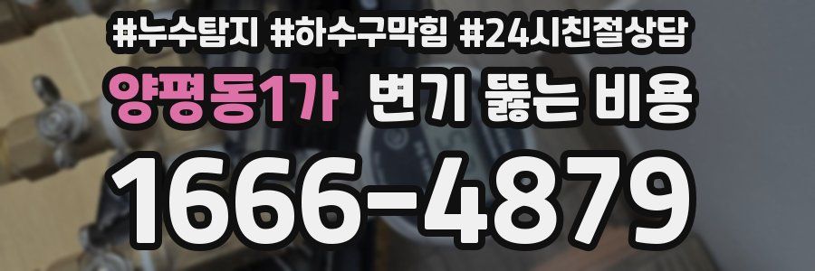 양평동1가 변기 뚫는 비용