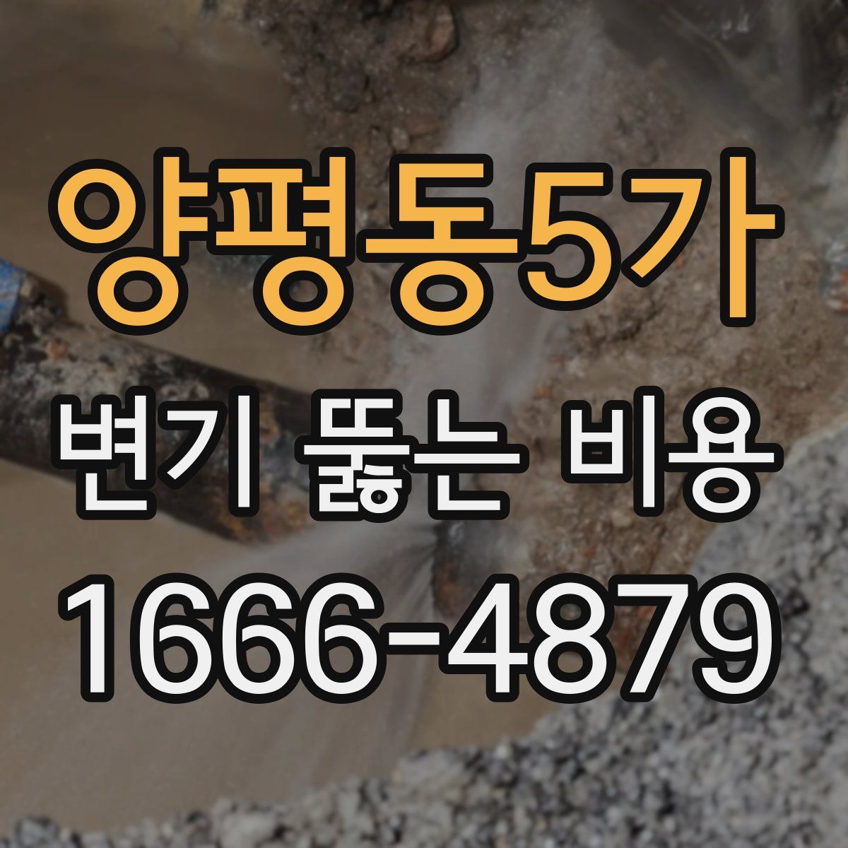양평동5가 변기 뚫는 비용