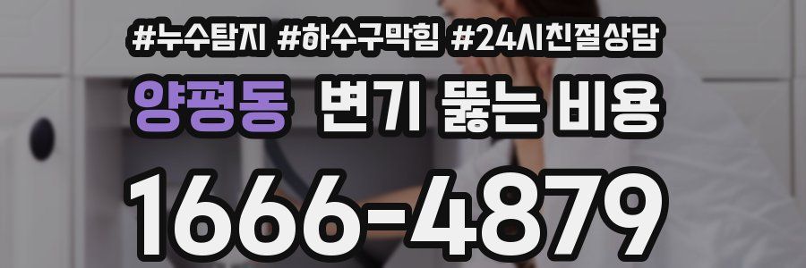 양평동 변기 뚫는 비용
