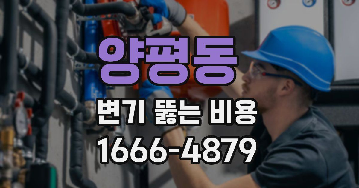 양평동 변기 뚫는 비용