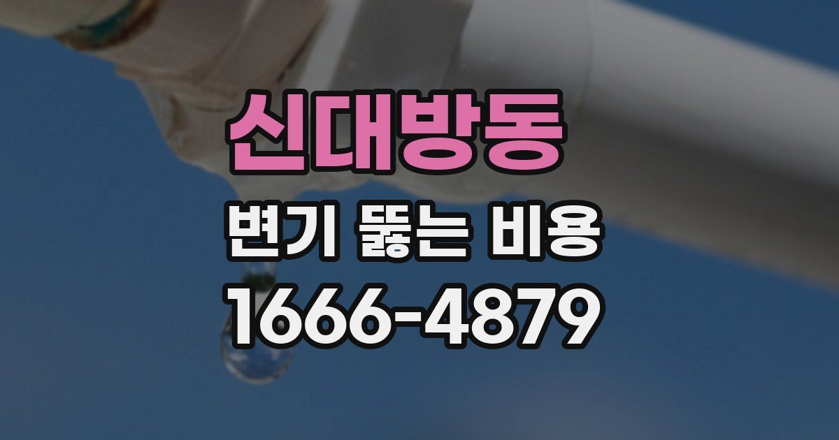 신대방동 변기 뚫는 비용
