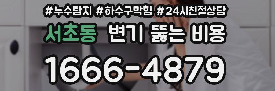 서초동 변기 뚫는 비용