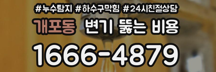 개포동 변기 뚫는 비용