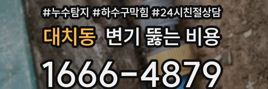 대치동 변기 뚫는 비용