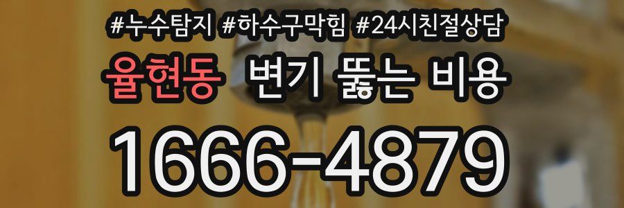 율현동 변기 뚫는 비용