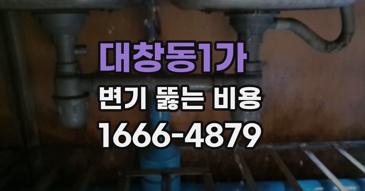 대창동1가 변기 뚫는 비용