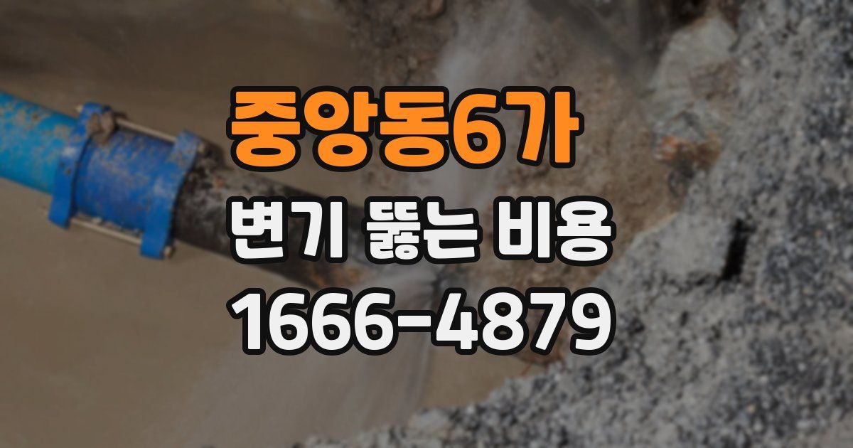 중앙동6가 변기 뚫는 비용