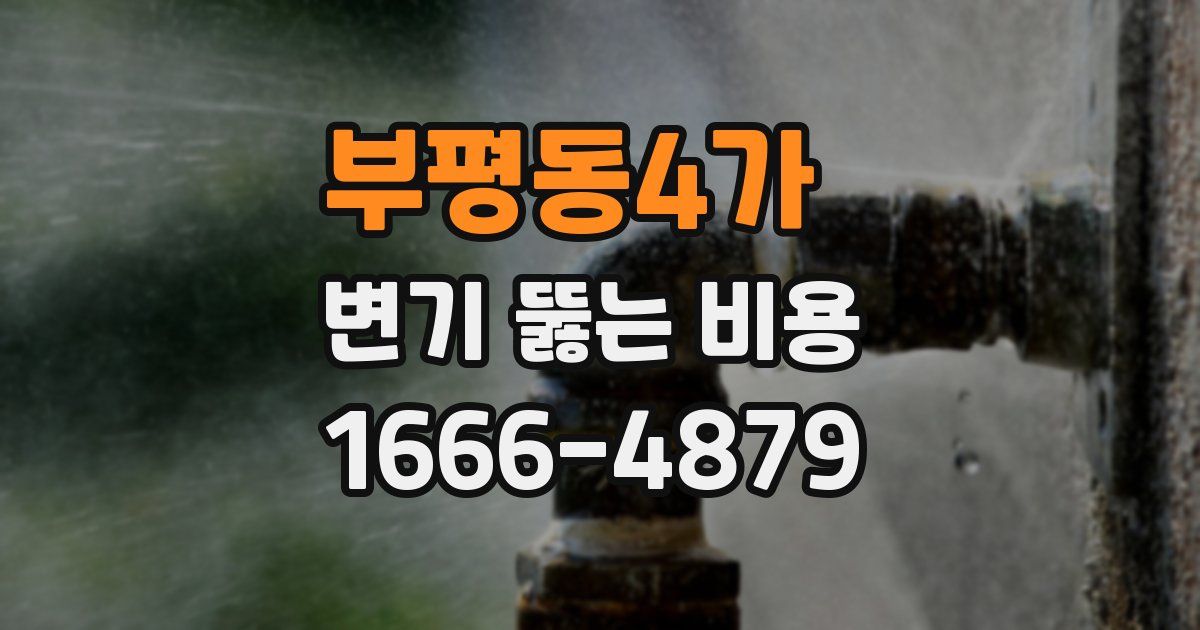 부평동4가 변기 뚫는 비용
