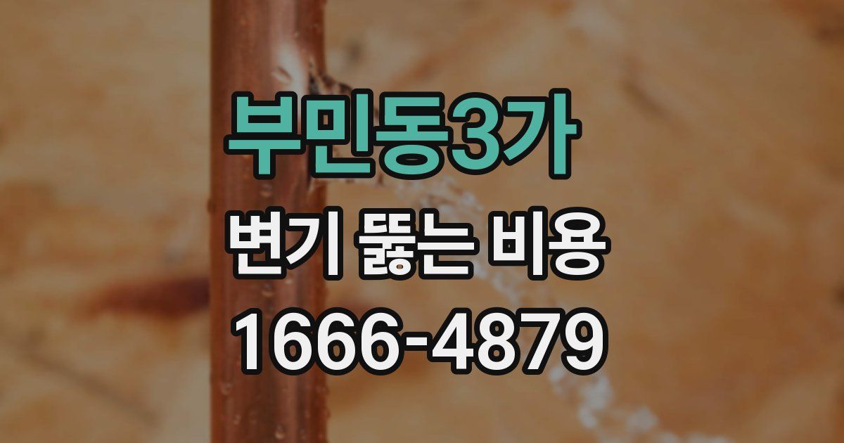 부민동3가 변기 뚫는 비용