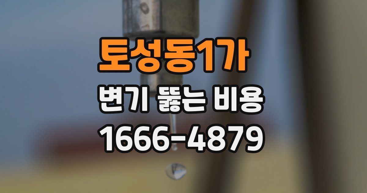 토성동1가 변기 뚫는 비용