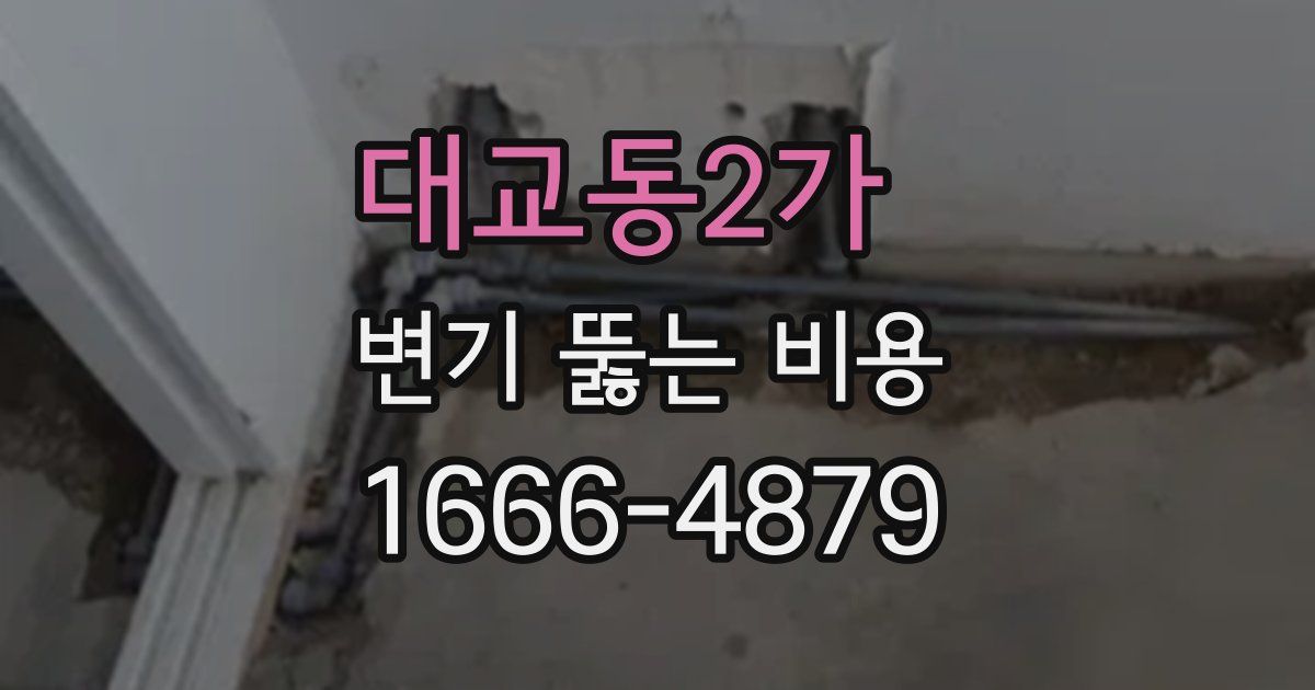 대교동2가 변기 뚫는 비용