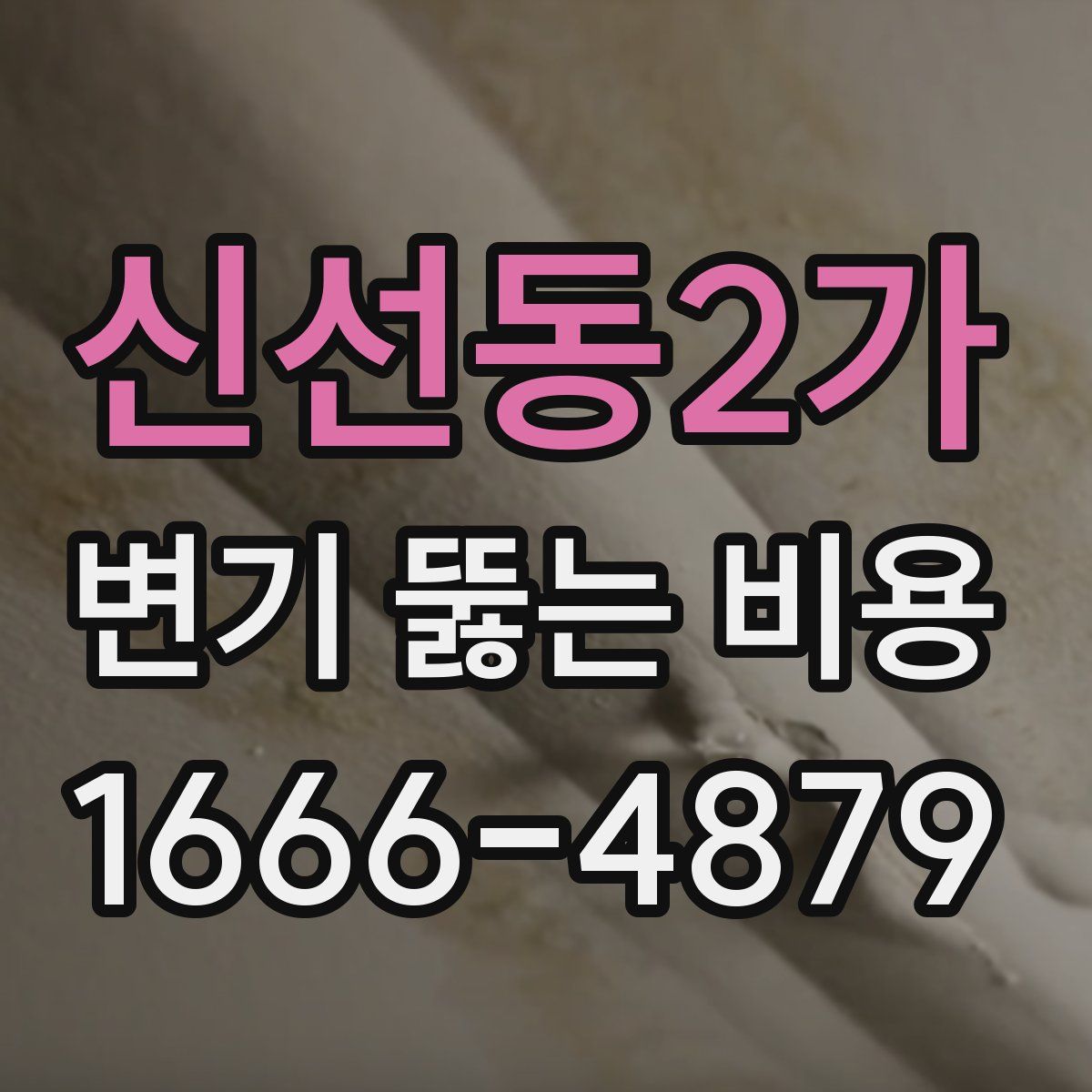 신선동2가 변기 뚫는 비용